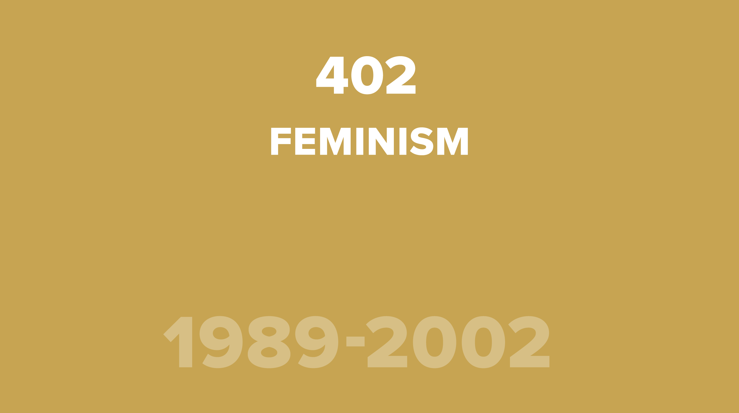 402. Feminism