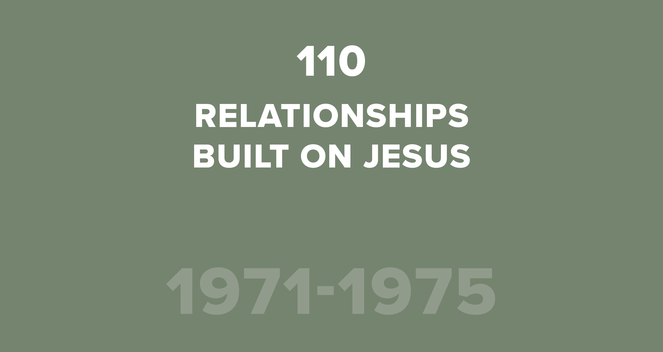 110. Relationships Built on Jesus