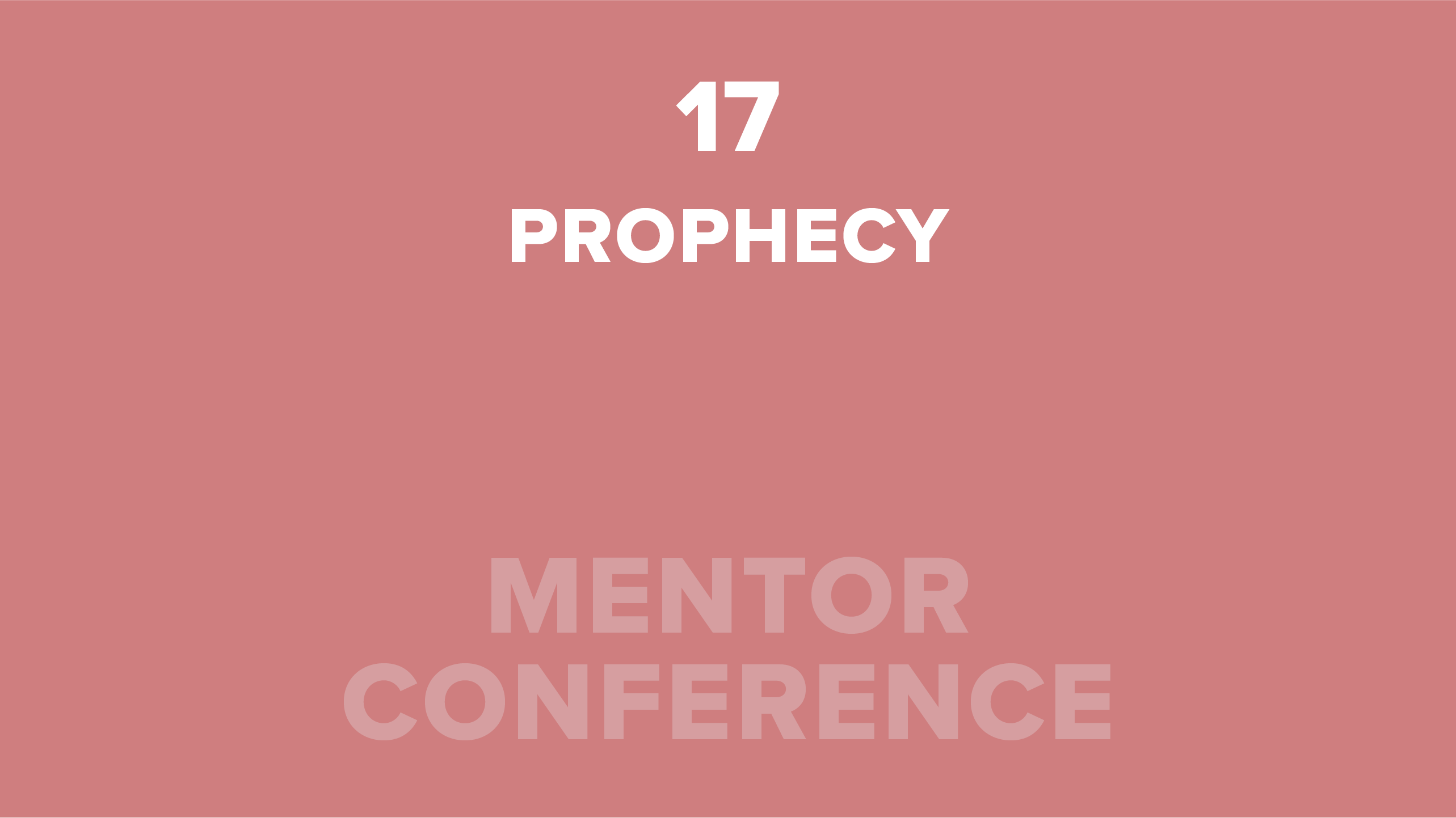 17. Prophecy