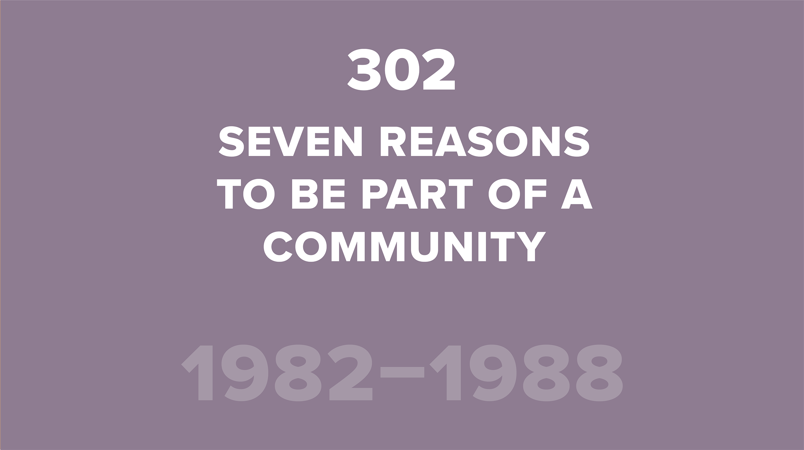 302. Seven Reasons to be Part of Community